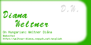 diana weltner business card