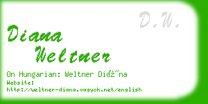 diana weltner business card